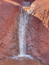 Red Dirt Waterfall off Waimea Canyon Drive on Kauai Island in Hawaii Royalty Free Stock Photo