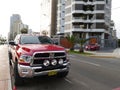 Red Dodge RAM pickup truck Heavy Duty in Lima