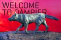 Red Dog Sculpture welcom to Dampier Western Australia