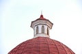 Red Dome with Tower and Spire Royalty Free Stock Photo