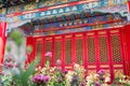 Red door chinese style temple Royalty Free Stock Photo