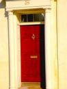 Red Door and Columned Entry in Charleston SC