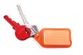 Colourful Keys and Key Tag Royalty Free Stock Photo