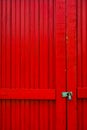 Red Doors With Lock Royalty Free Stock Photo