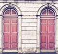 Red doors Royalty Free Stock Photo