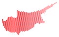 Red Dot Cyprus Island Map