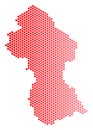 Red Dot Guyana Map
