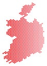 Red Dot Ireland Republic Map