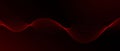 Red dotted wave pattern background. Dark red flowing particles concept. Tech halftone curved lines wallpaper for science Royalty Free Stock Photo