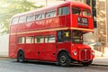 Red Double Decker Bus Royalty Free Stock Photo