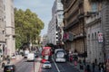 Red Double decker buses for tourists and regular transportation are very popular features of London city.