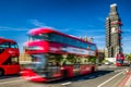 Red double decker in London Royalty Free Stock Photo