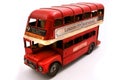 Red Double Decker toy Royalty Free Stock Photo