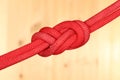 Red double eight knot Royalty Free Stock Photo