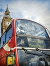 Red doubledecker and Big Ben Royalty Free Stock Photo