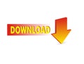 Red download arrow Royalty Free Stock Photo