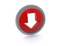 Red download button Royalty Free Stock Photo