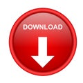 Red download button Royalty Free Stock Photo