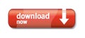 Red download now button with arrow vector Royalty Free Stock Photo