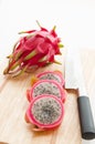 Red dragon fruit Royalty Free Stock Photo