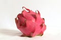 Red dragon fruit close up on a white background Royalty Free Stock Photo