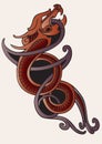 Red dragon tattoo Royalty Free Stock Photo