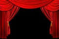 Red Draped Stage Background Royalty Free Stock Photo