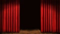 Red drapes Royalty Free Stock Photo