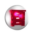 Red Drawer with documents icon isolated on transparent background. Archive papers drawer. File Cabinet Drawer. Office