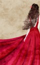 Red dress Royalty Free Stock Photo