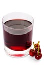 Red drink ank cherry Royalty Free Stock Photo