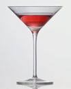 Red drink in cocktail glass Royalty Free Stock Photo