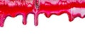 Red dripping paint Royalty Free Stock Photo