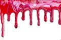 Red dripping paint Royalty Free Stock Photo