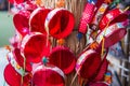 Red drum toy for children in a Plearnwan Hua Hin market at Phetchaburi, Thailand. Royalty Free Stock Photo