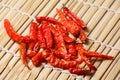 Red dry chillies Royalty Free Stock Photo