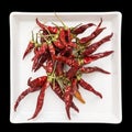 Red dry chillies Royalty Free Stock Photo