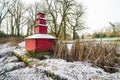 Red duck house Royalty Free Stock Photo