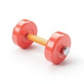Red Dumbbell Fitness Exercise Weightlifting Equipment Gym Royalty Free Stock Photo