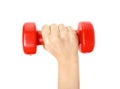 Red dumbell