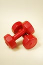 Red dumbells