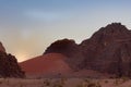 Red Dune at Wadi Rum Royalty Free Stock Photo
