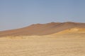 Red dunes and sands, in the Paracas desert, Peru Royalty Free Stock Photo
