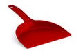 Red dustpan on white background. Isolated 3D illustration Royalty Free Stock Photo