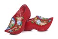 Red dutch clogs Royalty Free Stock Photo