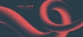 Red Dynamic Curl Form Vector Dot Work Creative Conceptual Abstract Background