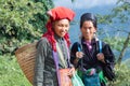 Red Dzao and a Hmong Woman in Vietnam Royalty Free Stock Photo