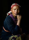 Red Dzao indigenous woman in Sapa 2