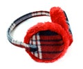 Red earmuff Royalty Free Stock Photo