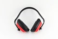 Red Earmuff Royalty Free Stock Photo